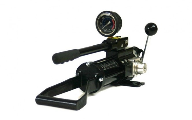 پمپ دستی هیدرولیکی دو پورت دو سرعته مدل HP-350 SD ساخت اکولایزر انگلستان